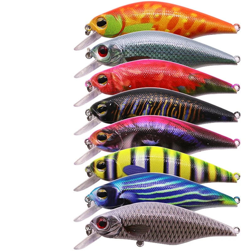 Señuelo flotante para pesca de pececillos, Wobblers de 8,5 cm, 13,3g, Crankbait, cebos artificiales de plástico duro, trucha japonesa, Swimbait, lubina, 1 unidad - imagen 4