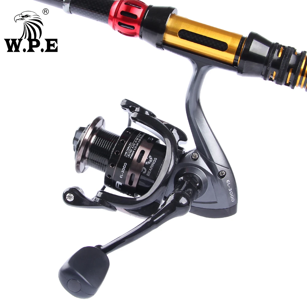 W.P.E-carrete de pesca giratorio serie EVOLA, bobina de aluminio superligera 9 + 1 BBs 2000/3000/4000/5000, carrete de pesca de carpa de alta velocidad - imagen 3