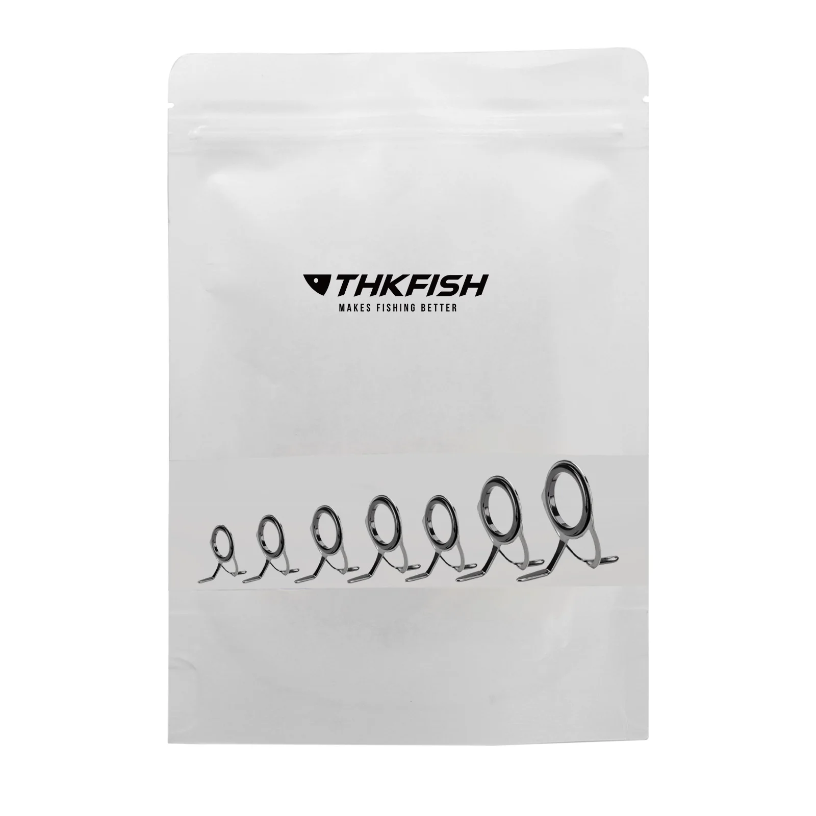 7 anillos guía para caña de pescar 8 # -30 #   Kit de reparación de caña de pescar, marco de acero inoxidable, juego de repuesto de anillo de cerámica de 0,96-3,3 cm - imagen 5