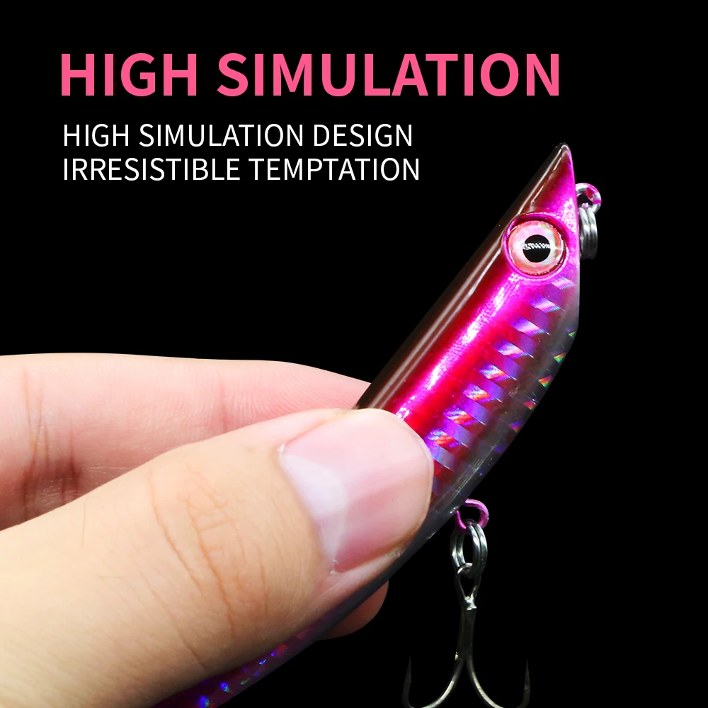 Señuelos de Pesca con lápiz, señuelo de trucha, Swimbait, lubina luminosa, cebo Artificial, accesorios de Pesca, 8cm, 9g - imagen 3