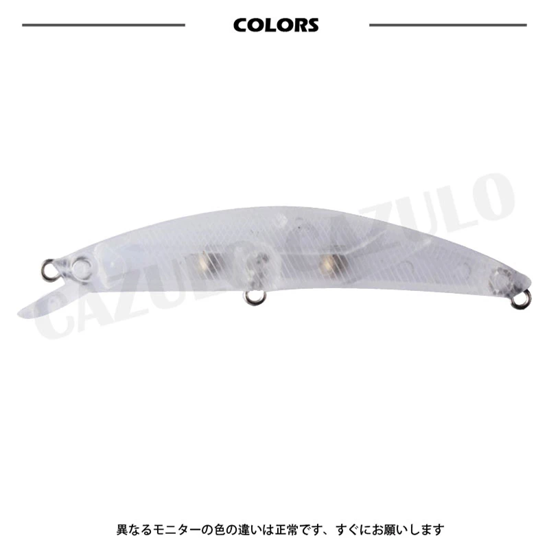 Minnow-señuelo de pesca sin pintar Isca Artificial, 5,7g, 9,2 cm, ABS transparente, equipo de curricán, pez negro, Leurre Angeln - imagen 3