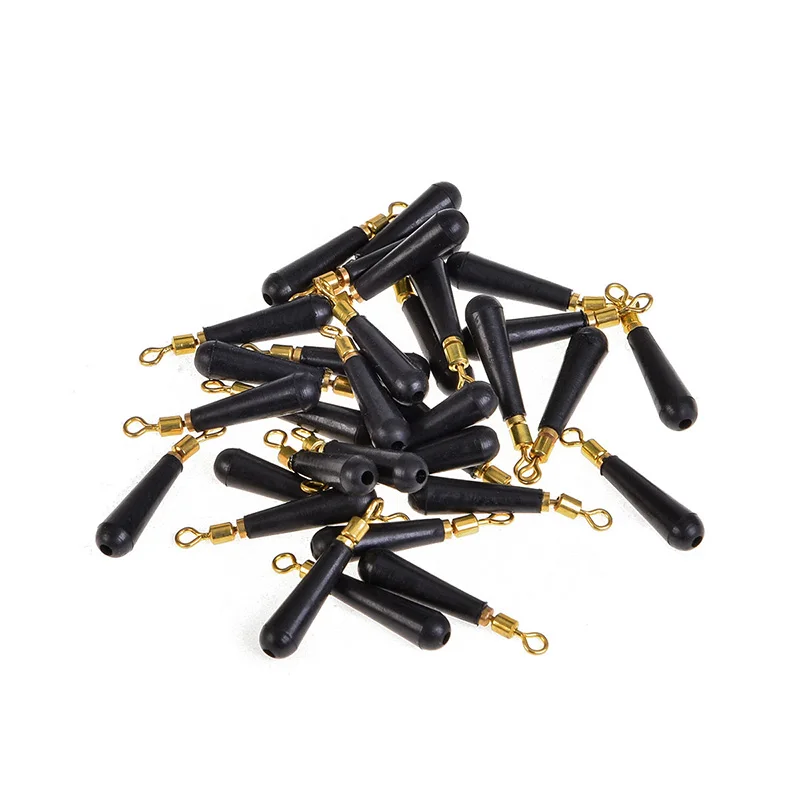 Herramienta de flotador de pesca, bloque de rotación de 100 teile/los Angeln Getriebe drift, fachen schwimmt zubehör bobber kupfer + gummi werkzeuge - imagen 2