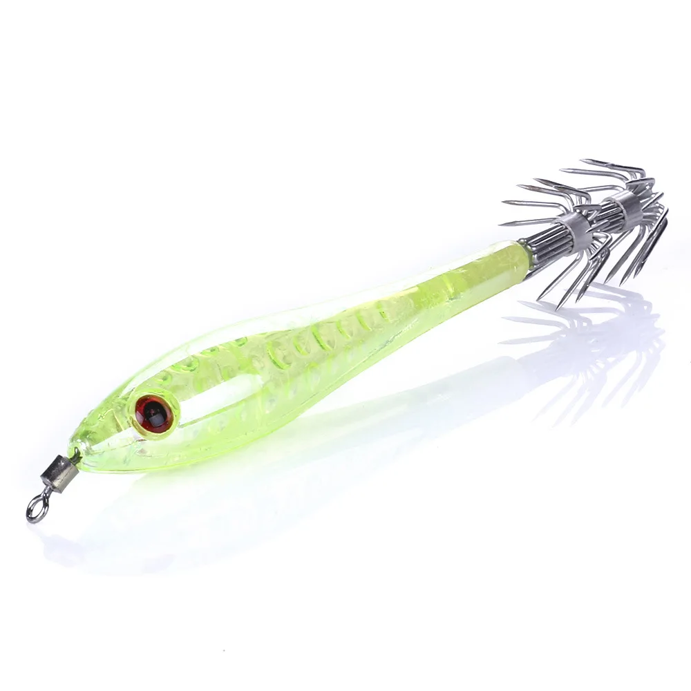 Señuelo de pesca Wobbler con anzuelo de calamar, Crankbait, Jigging, pulpo, sepia, camarón, cebo Artificial duro, aparejos de lubina, 9,5 cm/6g, 1 Uds. - imagen 5