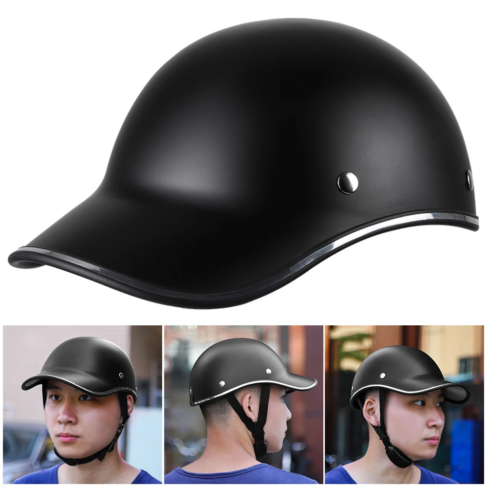 Casco de motocicleta para hombre y mujer, gorra de béisbol para bicicleta, medio casco para adultos, gorras de marca para ciclismo - imagen 5