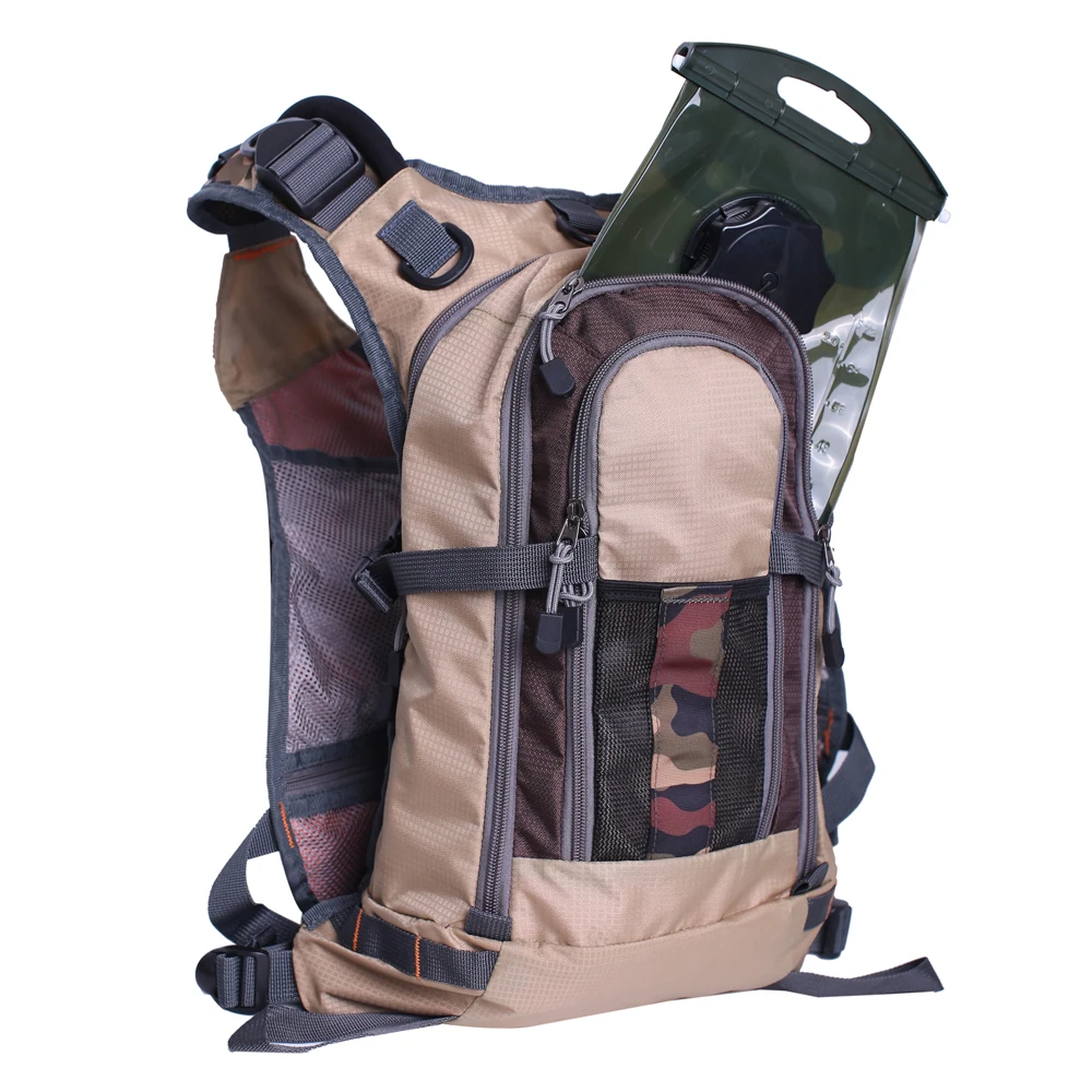 Chaleco de pesca con mosca, mochila con bolsillos multifunción, bolsa de accesorios para exteriores, para hombres y mujeres - imagen 3