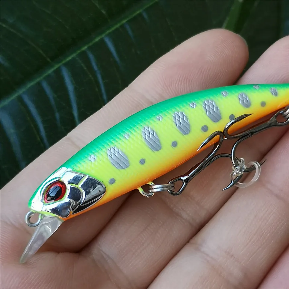 Swolfy Minnow Wobbler señuelo de Pesca de 6cm/5,5g, cebo Jerkbait Perch, Mini Señuelos de Pesca de hundimiento, cebo Artificial duro - imagen 2