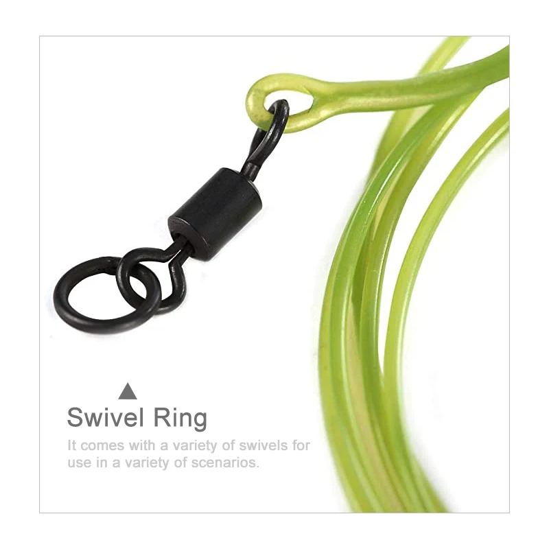 Mosodo-Línea de plomo para pesca de carpa, hilo de pesca de nailon Mono de 1M 30lb con Spinner, cambio rápido, núcleo de plomo giratorio, gancho de enlace - imagen 4