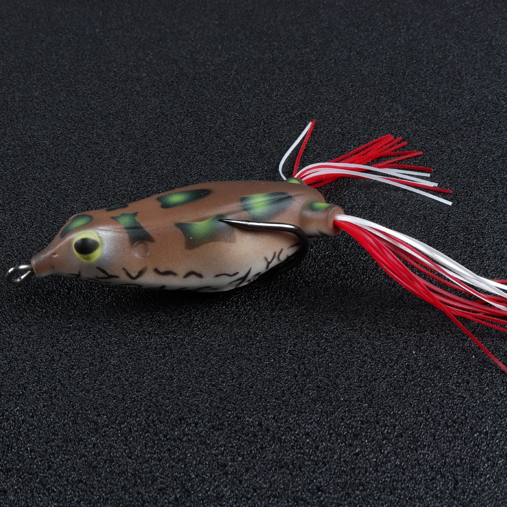 JOHNCOO-señuelo de pesca de rana, cebo de silicona suave de 15g y 12g, señuelos de rana de plástico, señuelos de lubina, señuelo de cabeza de serpiente realista - imagen 5