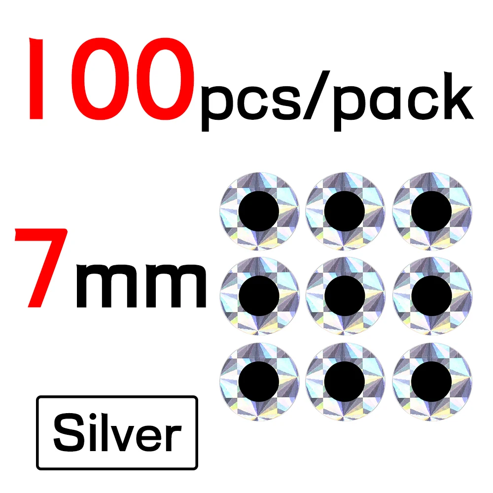 7mm Sliver 100pcs