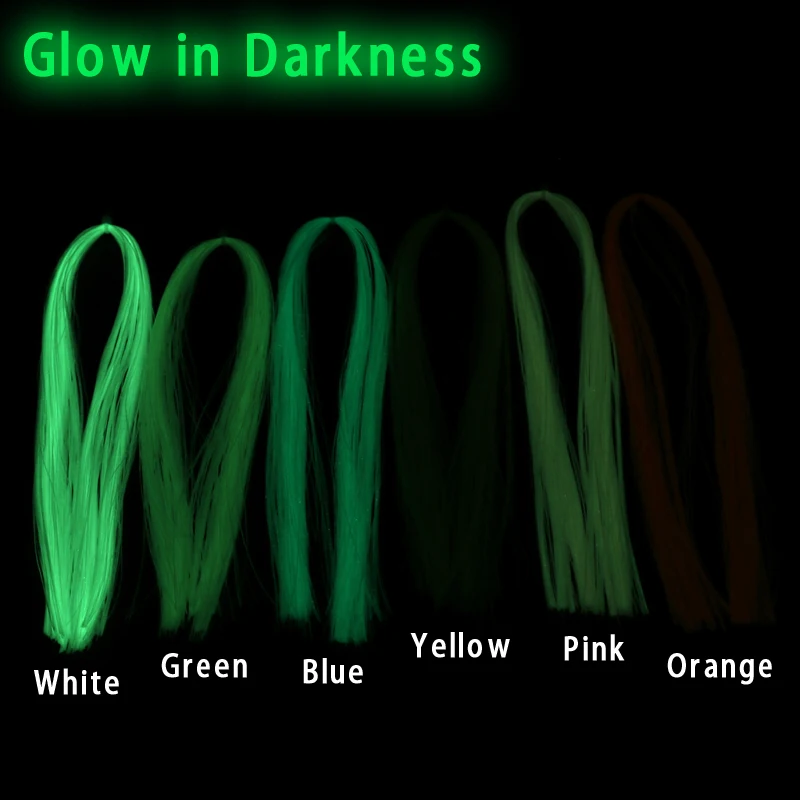 Wifreo-3 bolsas UV luminosas, aparejo de mar para trucha, Material de atado de moscas Minnow, Material de fibra brillante EP para pesca, anzuelo de anzuelo, fabricación de señuelos - imagen 5