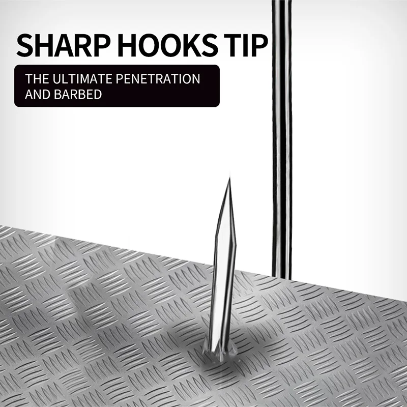 VALHALLA-anzuelos de pesca de 500 piezas, anzuelos de pesca con manivela ancha, 8 #-5/0 #, anzuelo de acero al carbono para gusanos blandos, señuelo de carpa con púas individuales - imagen 5