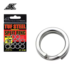 JK # 3- # 10 anillos divididos de pesca, conector pesado, anzuelos de asistencia, plantilla, accesorios de pesca de mar, aparejos