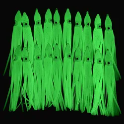 Faldas de calamares fluorescentes - Jig para agua salada 7/9/11 cm