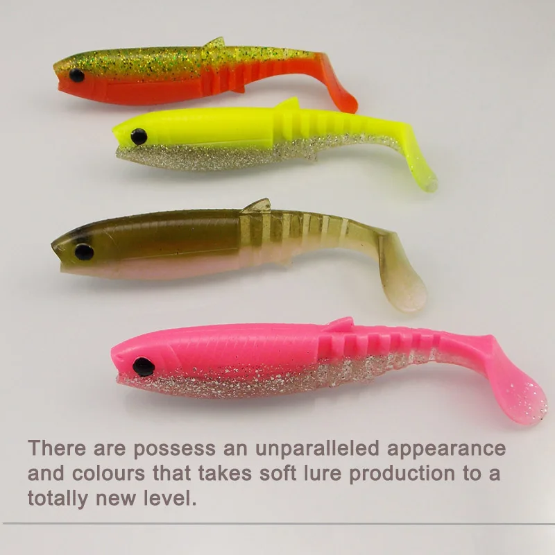 Señuelo de pesca KESFISHING Cannibal, cebo de plástico blando de 6 pulgadas para peces grandes, accesorios de pesca, olor a camarón con sales, colores dobles - imagen 5