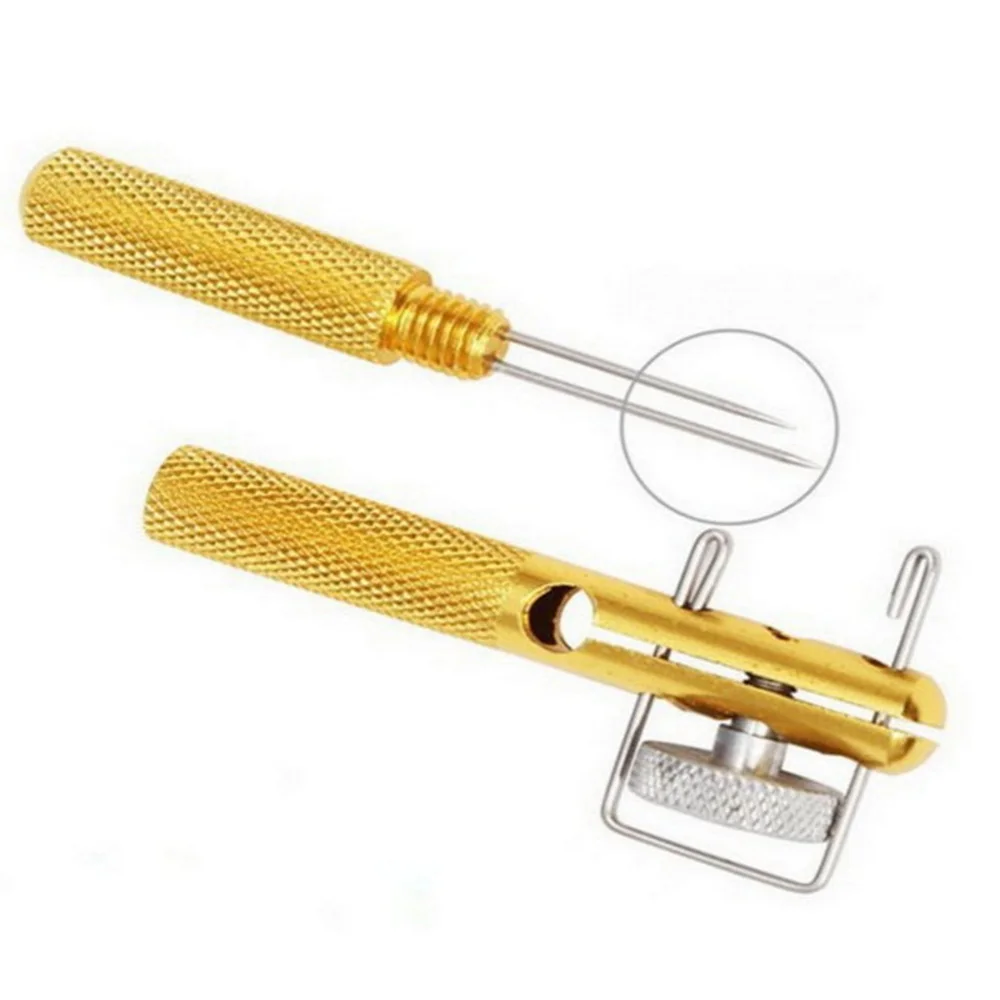 Anzuelo de pesca de aleación de aluminio, aguja de doble cabeza, dispositivo de atado Manual, accesorios de pesca - imagen 5