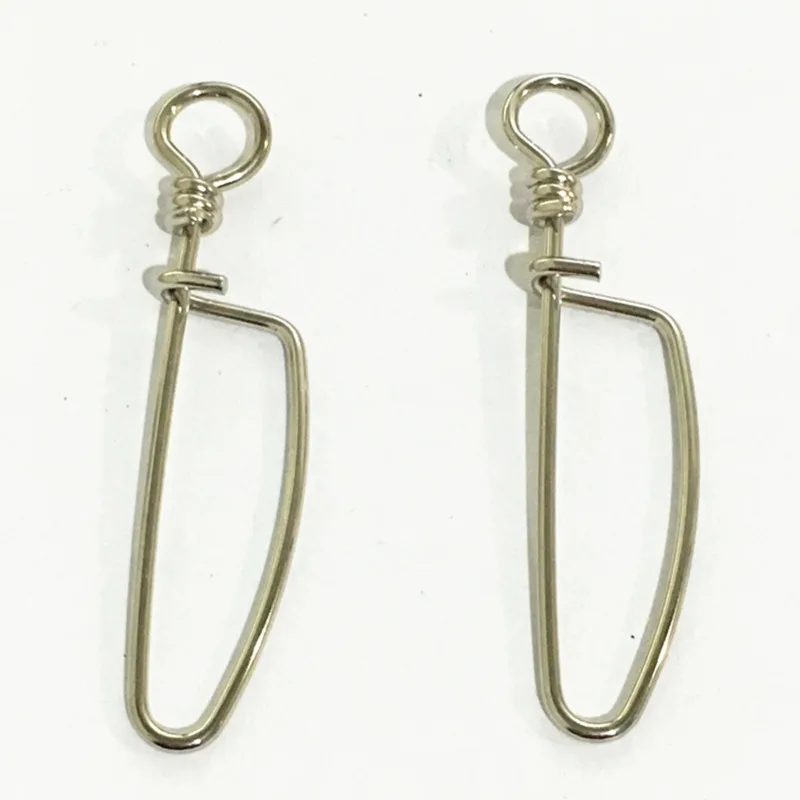 Venta al por mayor a granel de acero inoxidable Arco Pin señuelo cebo conector rápido Pesca en el mar herramienta accesorios Pesca Peche Vissen - imagen 3