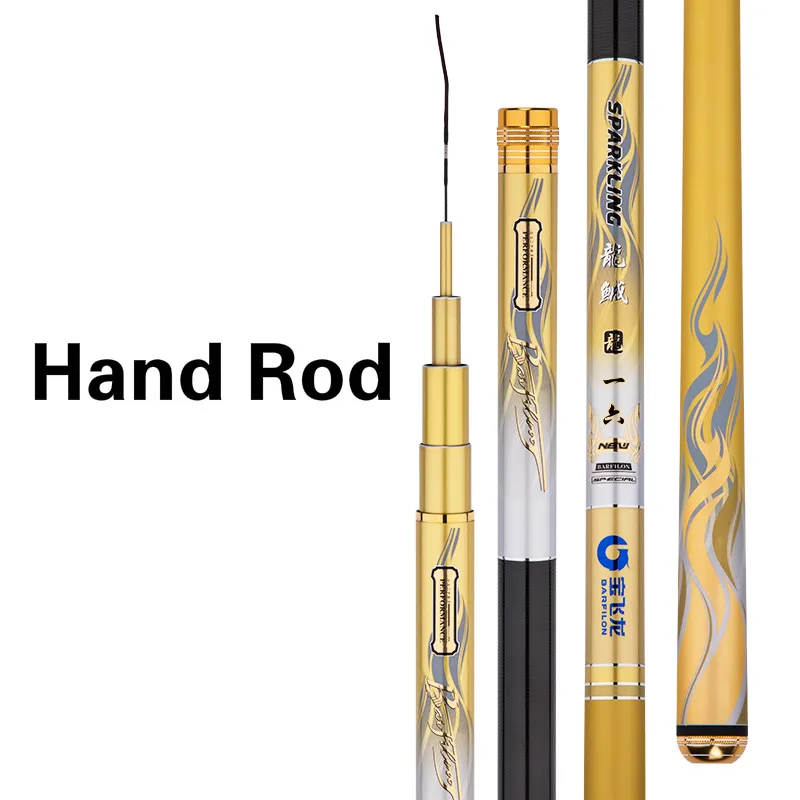 Caña De pescar ultraligera, caña De pescar ultraligera De 3,6 M-7,2 M, caña De pescar De carpa negra, aparejos De Pesca Olta De mano - imagen 2