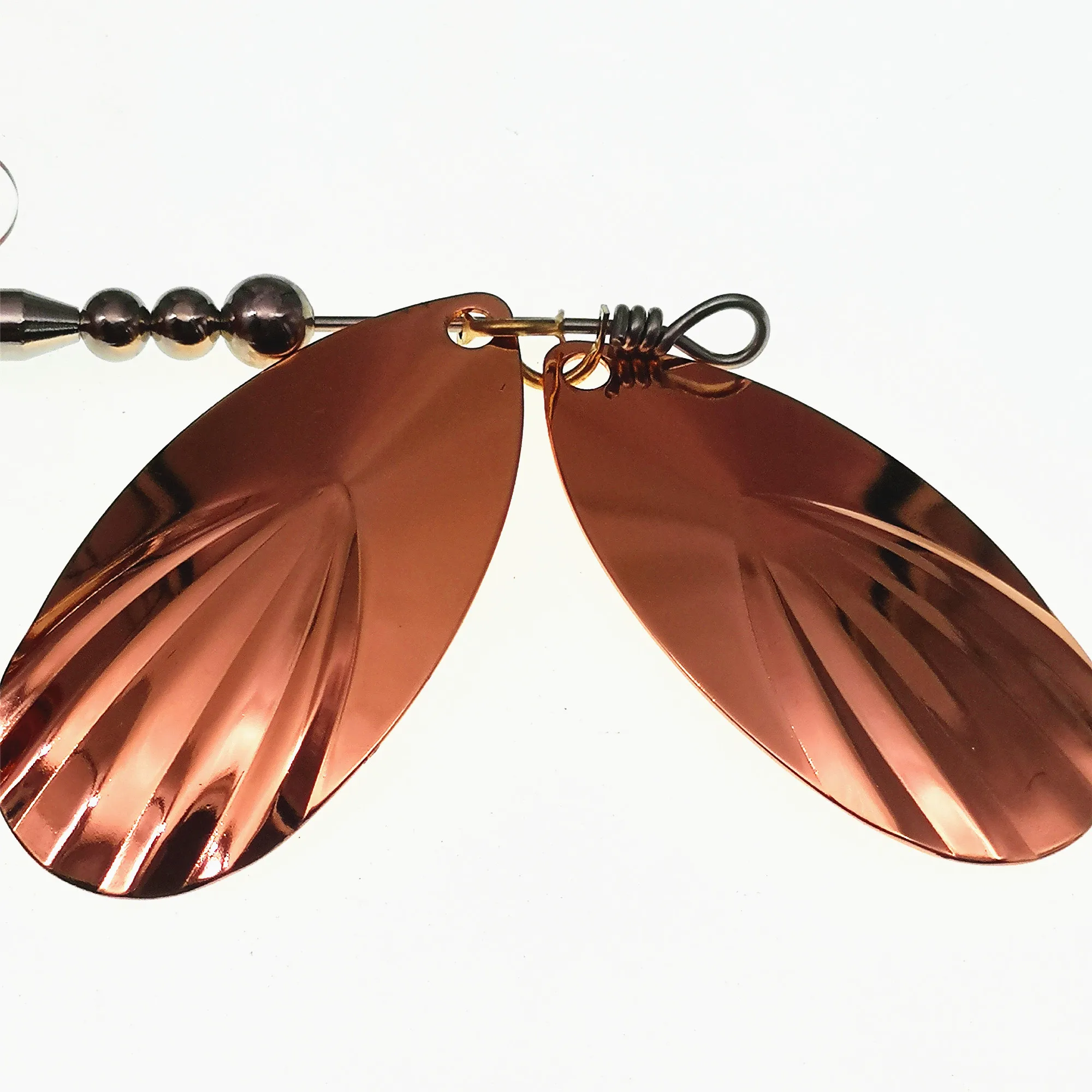 SWOLFY-señuelo de pesca giratorio de goma, cebo de lentejuelas, cabeza de plantilla, cucharas de Metal - imagen 5