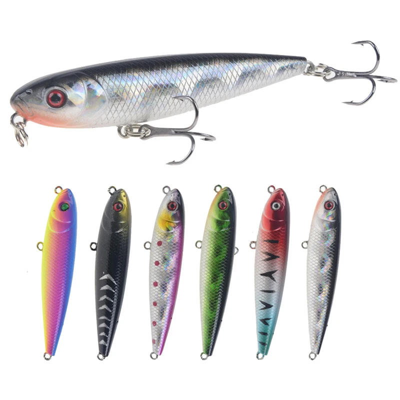 Minnow Wobbler señuelo de Pesca, cebo Jerkbait japonés, perca, Mini señuelos de hundimiento, cebo Artificial duro - imagen 3