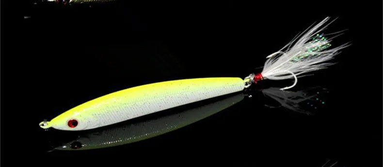 Señuelo de pesca japonés, lápiz que se hunde, señuelos artificiales, cebo duro, gancho para levas de sangre, captura de lubina, Culter, 1 pieza en oferta - imagen 5