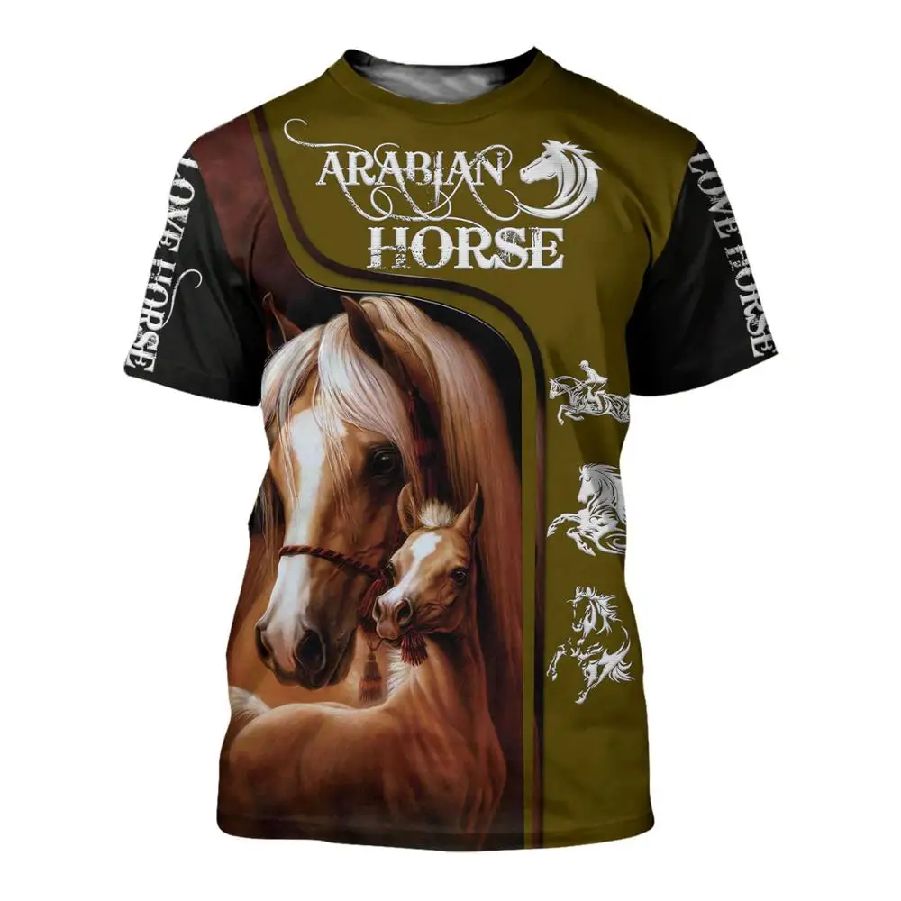 Camiseta estampado 3D pesca caza ciervos hombre manga corta verano