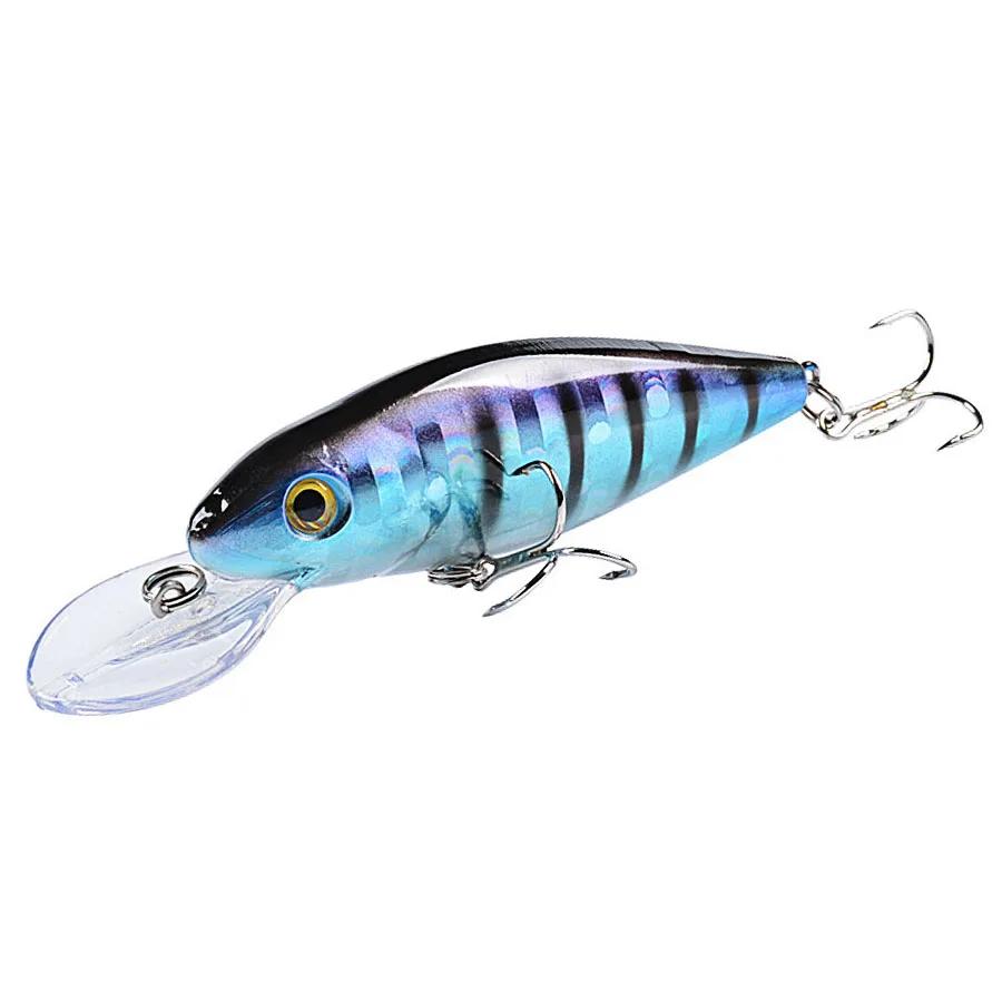 Jerkbait Minnow Crankbait Tackle, señuelo de Pesca duro, anzuelos de Pesca artificiales, Swimbait Wobbler para Lucio curricán, señuelos de mar - imagen 4