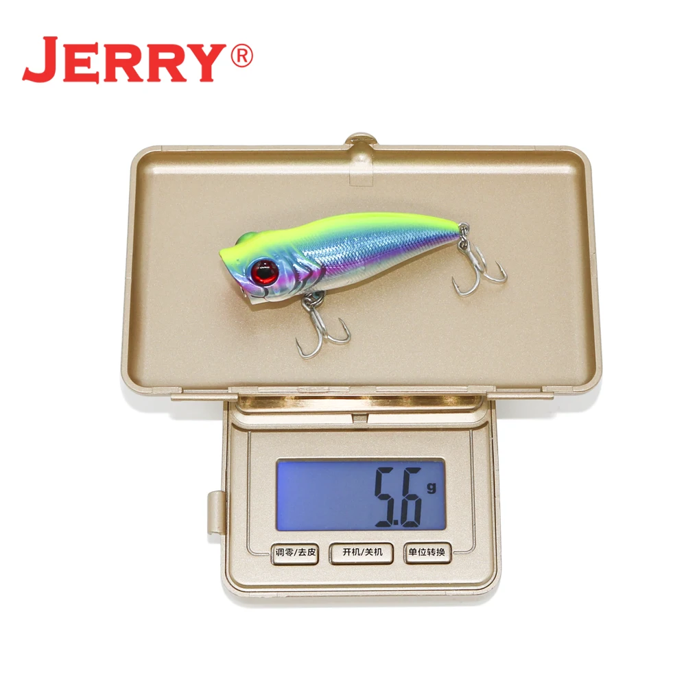 Jerry Doris señuelo de pesca flotante de superficie, cebo duro de agua superior Artificial de plástico, aparejos de Lucio, 55mm - imagen 5