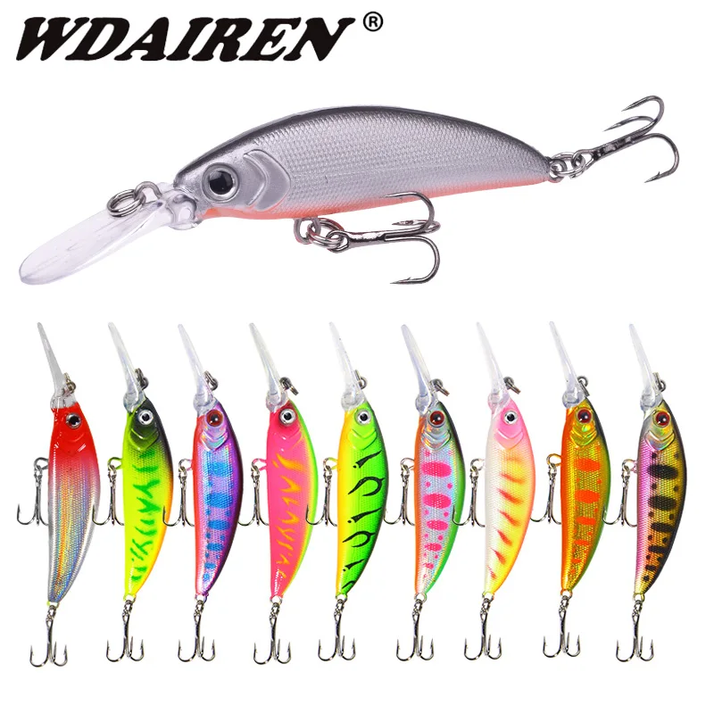 Señuelo minnow WDAIREN con acabado realista