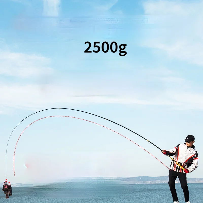 Caña De pescar De esturión azul, caña De pescar superligera, superdura, Taiwán, cuñas, Olta, negra, 19 tonos, 4,5 m-10,0 m - imagen 5