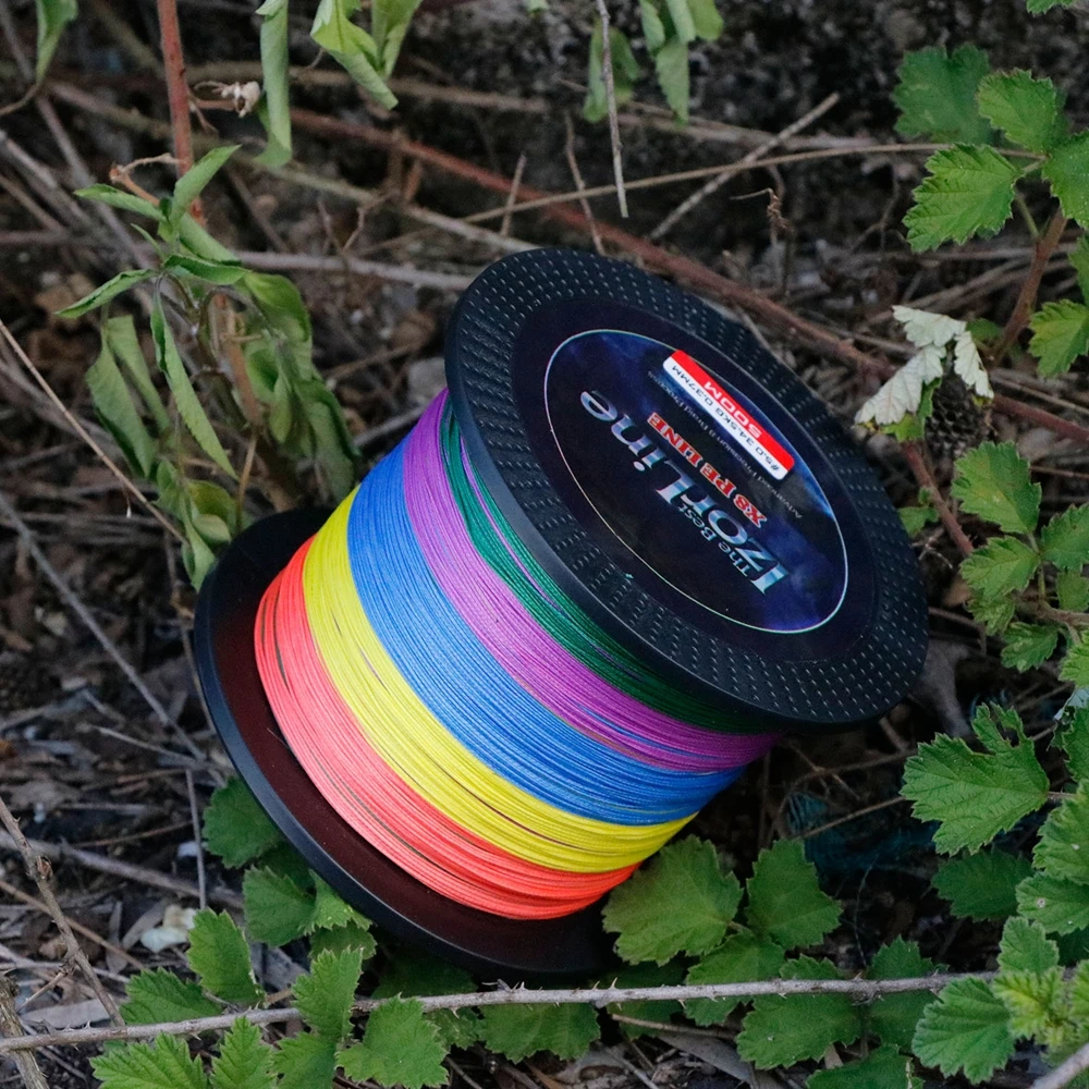 Goture IzorLine-sedal de pesca trenzado, 8 hebras, 500m, 300m, multifilamento, cordones superfuertes, para carpa, 29-76LB - imagen 5