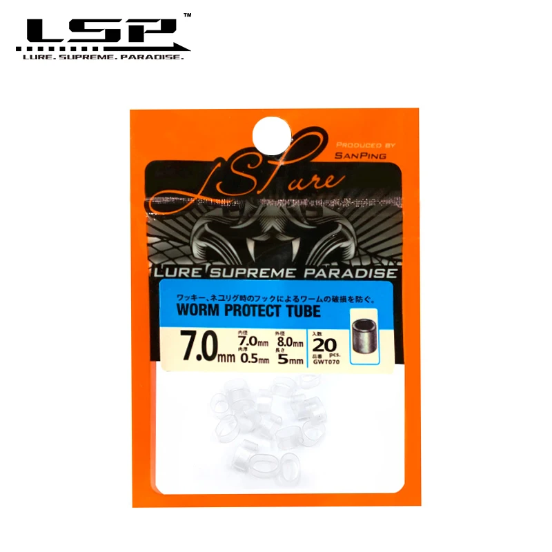 LSP 20 unids/bolsa herramienta de aparejo loco y juntas tóricas de gusano herramienta de anillo loco Kit de gusano loco para cebos blandos Senko para pesca de lubina - imagen 2