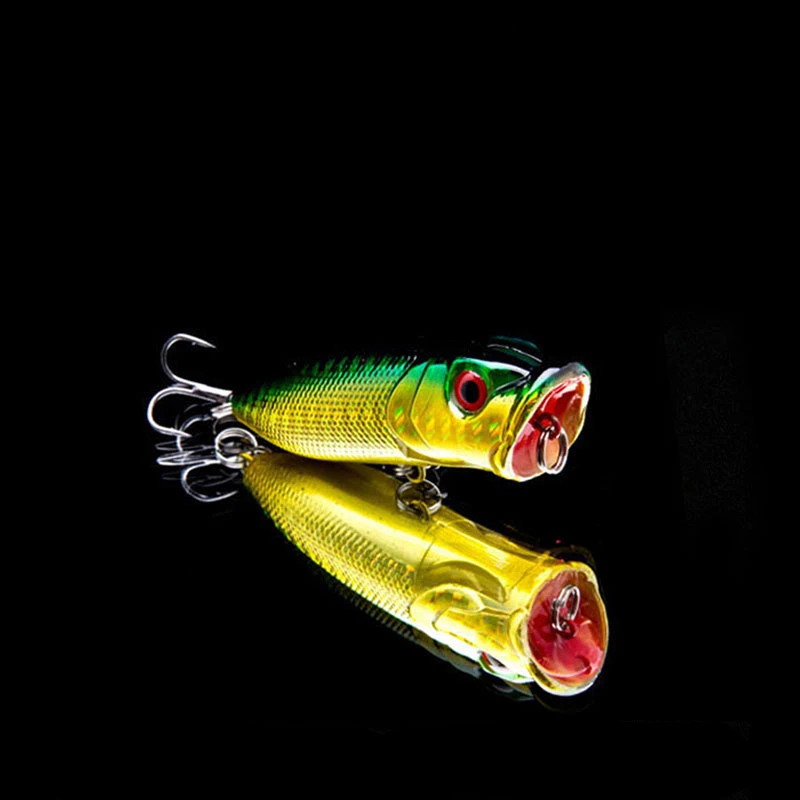 Señuelo de Pesca de Popper láser, 1 unidad, 7cm, 12g, calidad Wobbler, duro, Isca realista, Artificial, Swimbait, carpa, Lucio - imagen 3