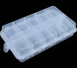 Caja de señuelos transparente 20 celdas – Doble nivel para pesca