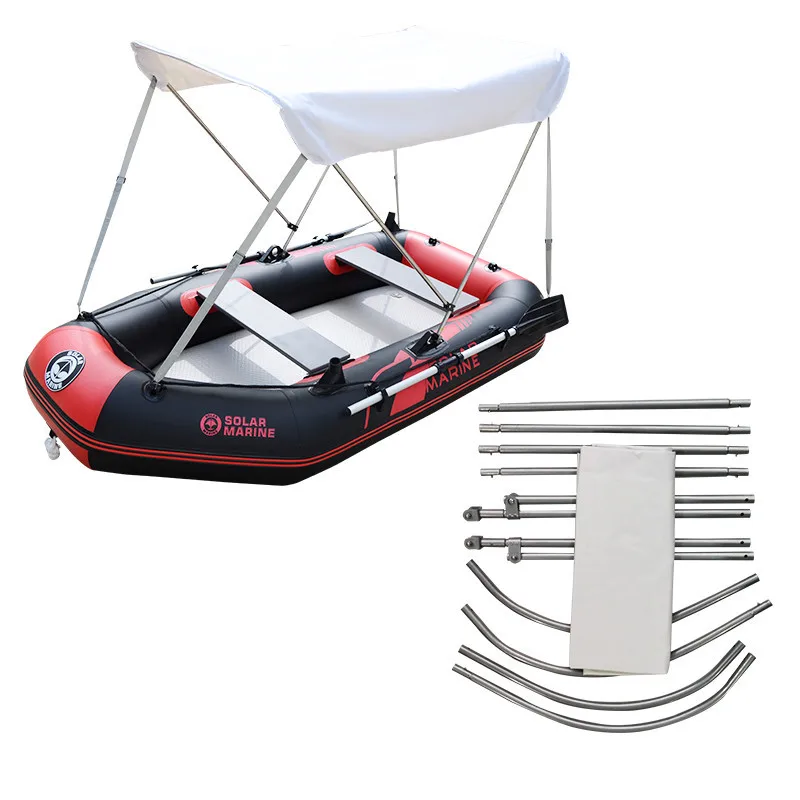 Barco inflable marino Solar, Kayak de pesca, agua, a prueba de sol, protección UV, toldo, parasol, barco de pesca de PVC, tienda de campaña - imagen 3