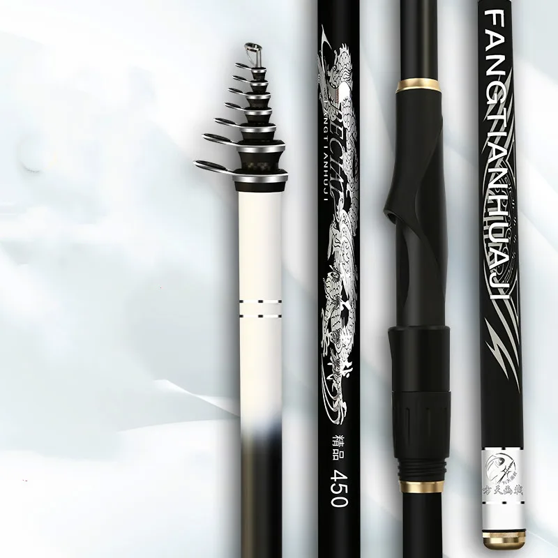 Caña giratoria para pescar, caña De pescar telescópica De 3,6 M, 4,5 M, 5,4 M y 6,3 M, alimentador De carpa Olta, palo De lanzamiento De distancia - imagen 2