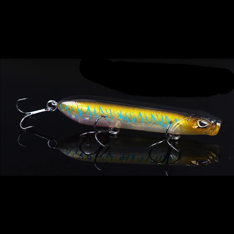 Señuelos de Pesca de 80mm/100mm, cebo duro de 5 colores, aparejos de pesca de plástico - imagen 2