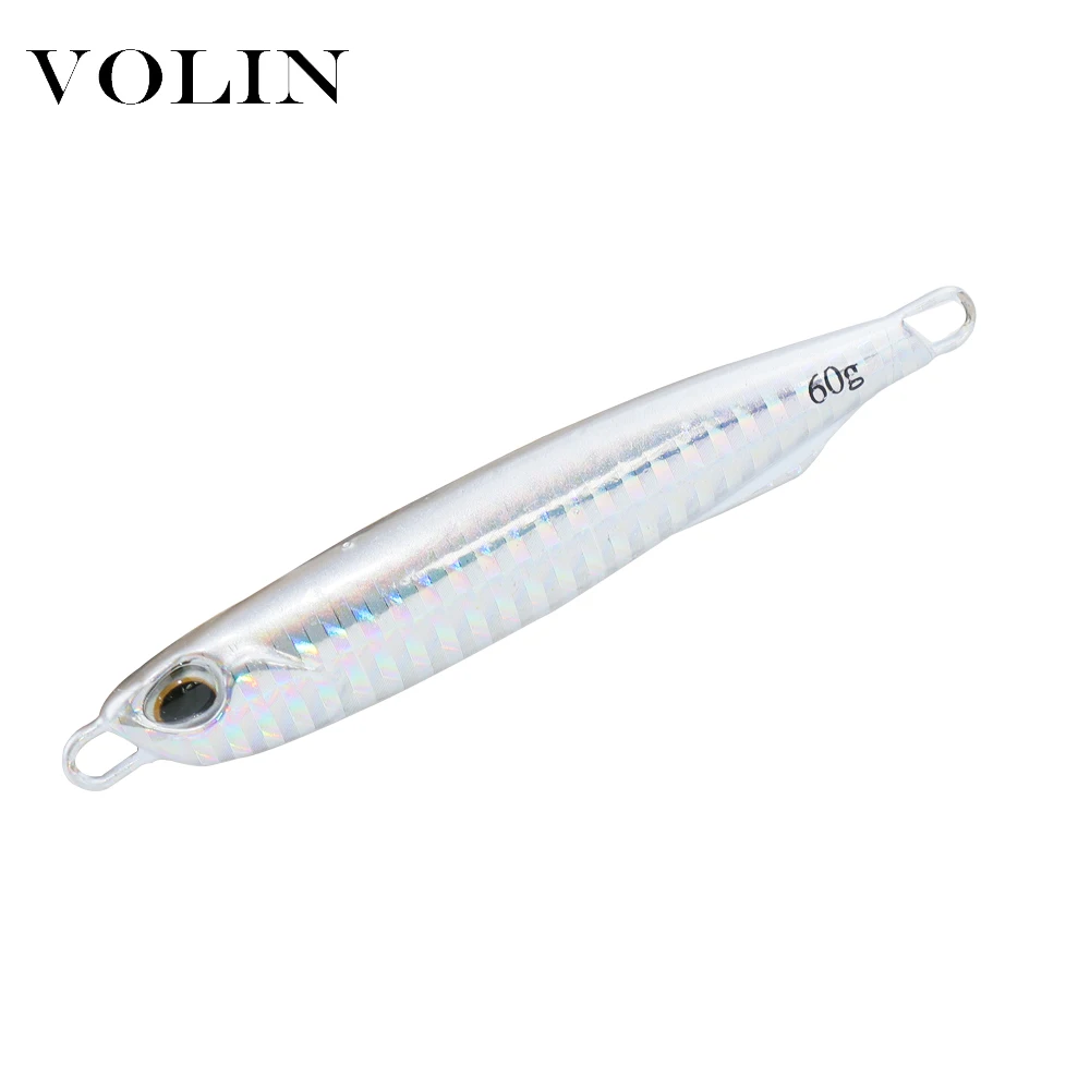 VOLIN-cuchara de Jigging Matel, señuelo de Pesca de Mar, aparejo de cebo Artificial, 40g, 60g, nuevo - imagen 5