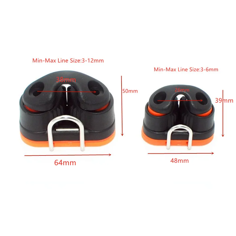 Taco de leva con rodamientos de bolas de material compuesto con anillo de acero inoxidable, kit de leva Carbo, carenado de cuerda
