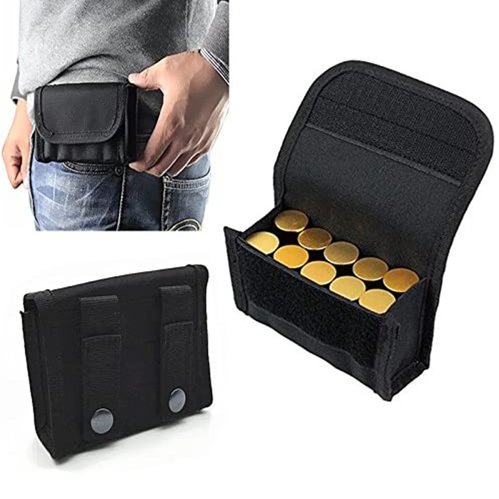 Bolsa redonda Molle para cartuchos de munición, soporte de recarga para cartuchos de munición de calibre 12/20G, 10 unidades