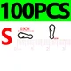 100pcs S