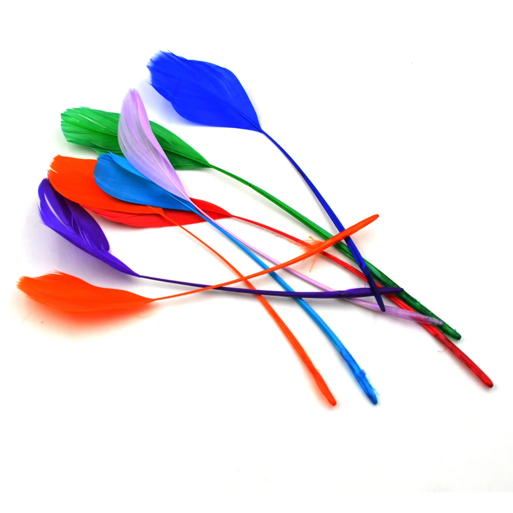 MNFT 50 Uds. De plumas de Lava peladas de varios colores, colas divididas y Material de alas tempranas, 13-20cm, materiales para atar moscas - imagen 5