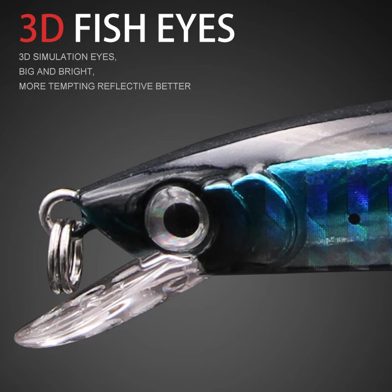 Wondershot A14 Minnow Sinking Wobbler Sea Fishing Lure 90mm/110mm Small Hard Bait Artificial Mini Swimbait Leurre Pescar - imagen 5