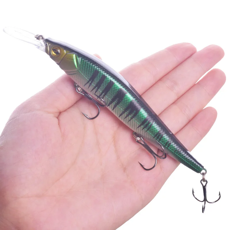 Señuelo de Pesca de pececillos, cebo duro Artificial Wobbler de suspensión, 13,5 cm, 16g, 1 unidad - imagen 5