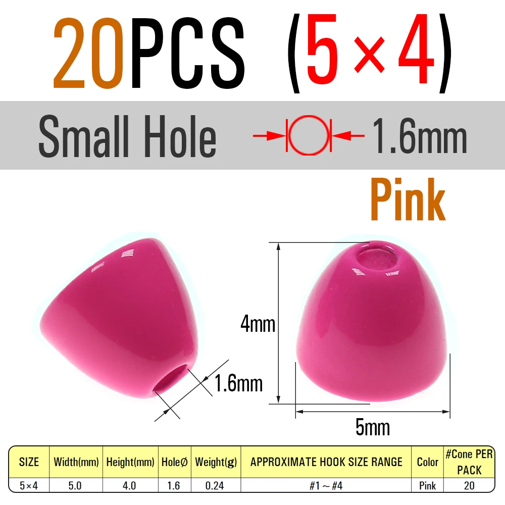 S hole 5X4 Pink