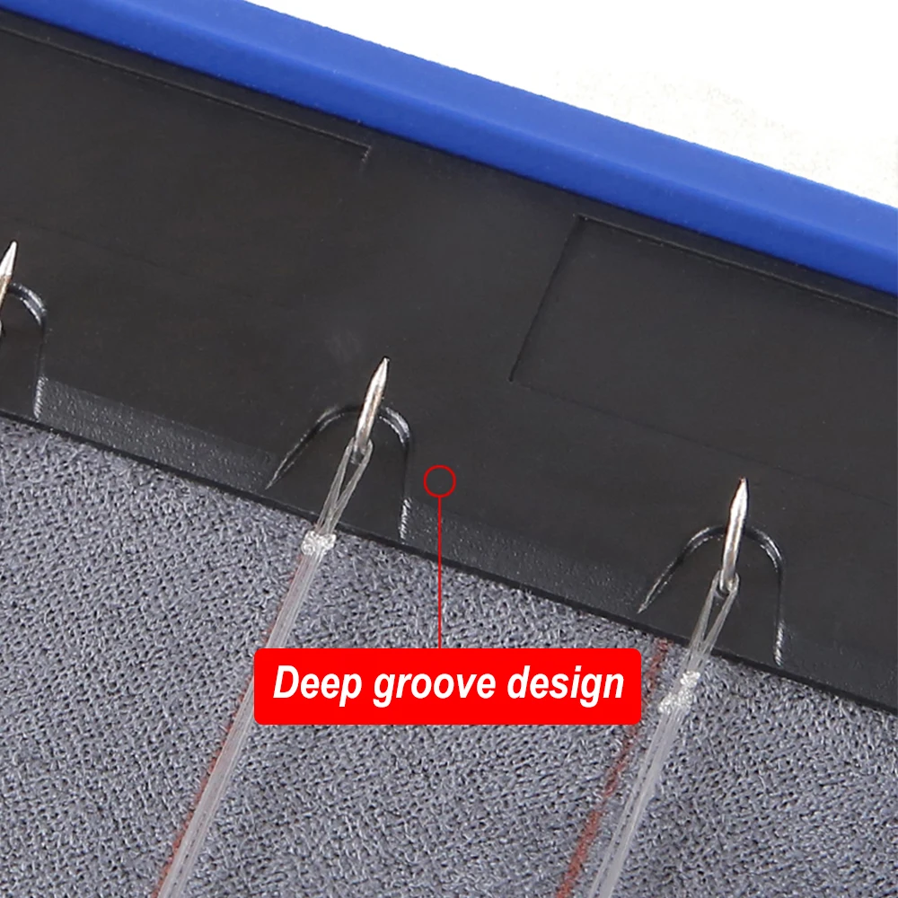 Caja organizadora de sedal de pesca larga, aparejos de pesca de carpa, aparejo de pelo, caja de almacenamiento rígida para sedal de pesca, soporte de aparejos X181G - imagen 4