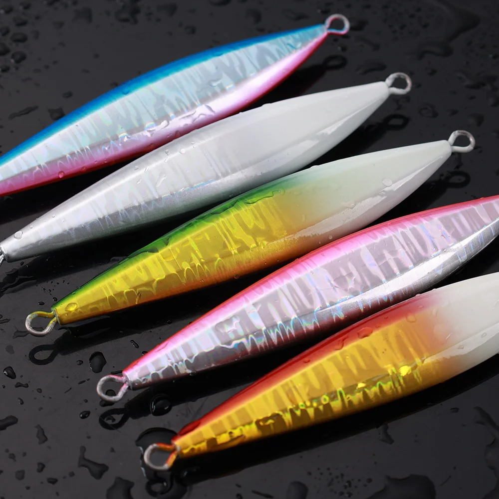 Jigging Pro-señuelo Vertical de Metal para pesca en agua salada, 110g, 150g, de caída lenta FK - imagen 3