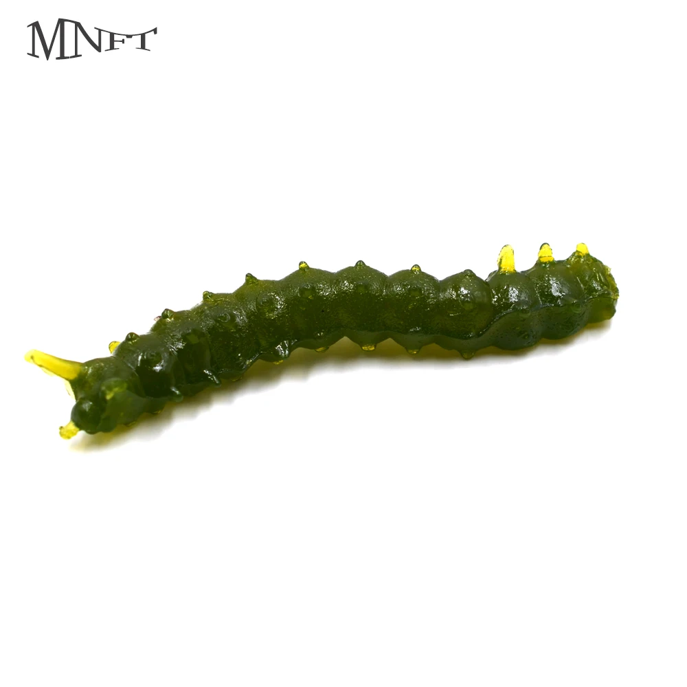 MNFT Señuelo blando TPR larva Minnow nadador para black bass