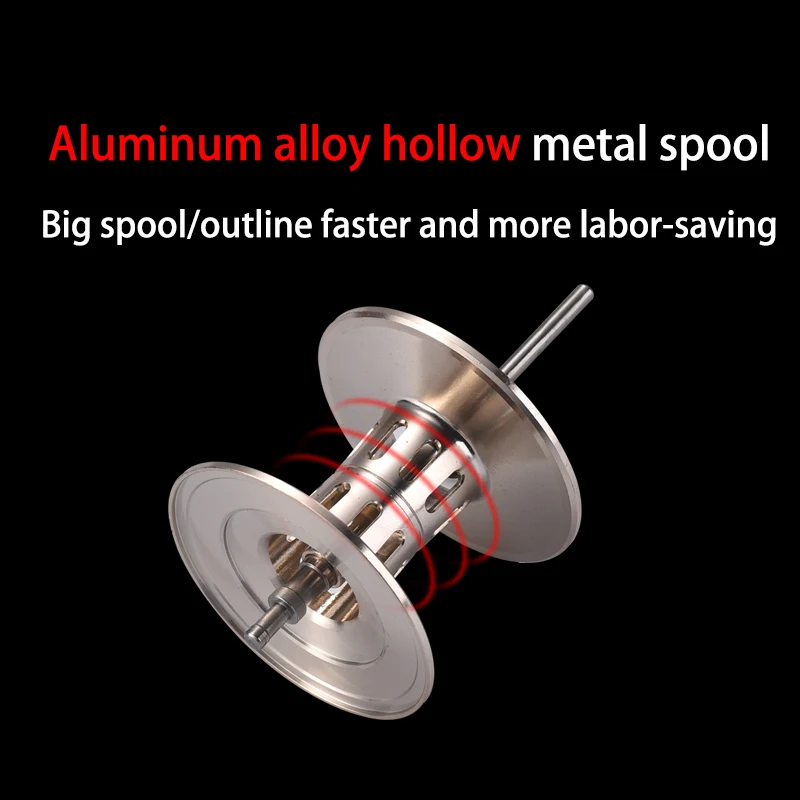 Carrete de pesca de mar lagarto, carrete de Metal de gran capacidad, tiro de largo alcance, agua salada, carrete de señuelo fuera del mar - imagen 5