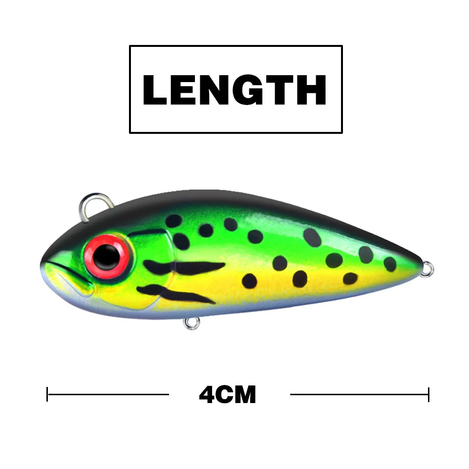 Cebo Artificial de plástico duro para pesca de carpa, 1 unidad, 4cm/4,5g, Crankbait - imagen 4