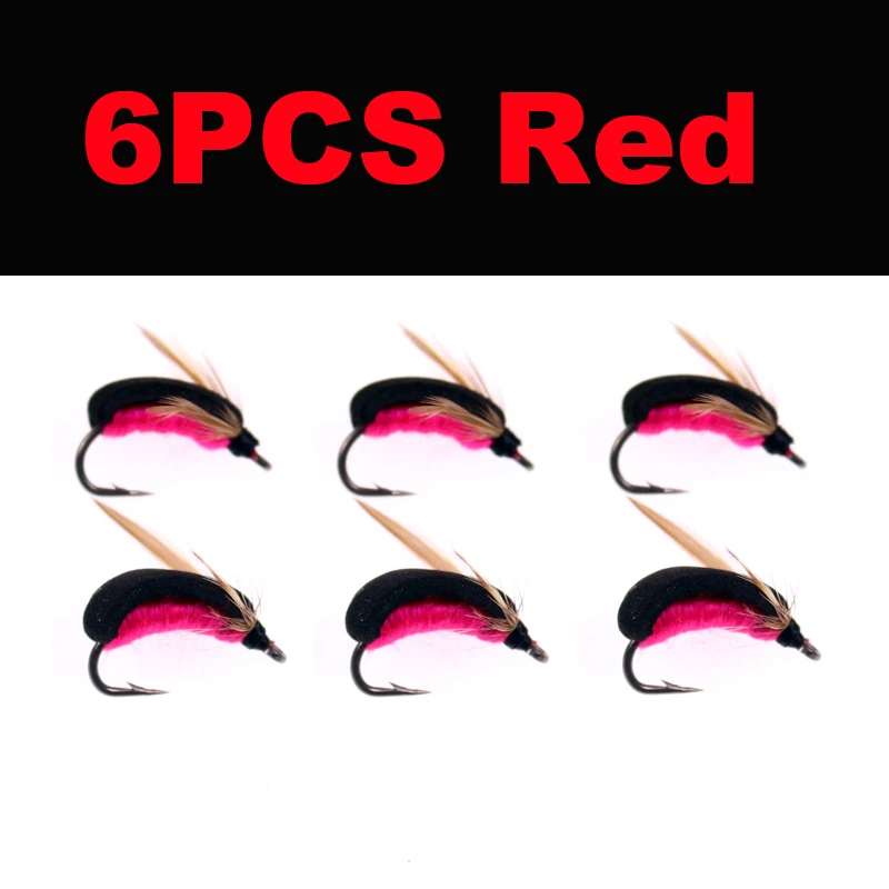6pcs red